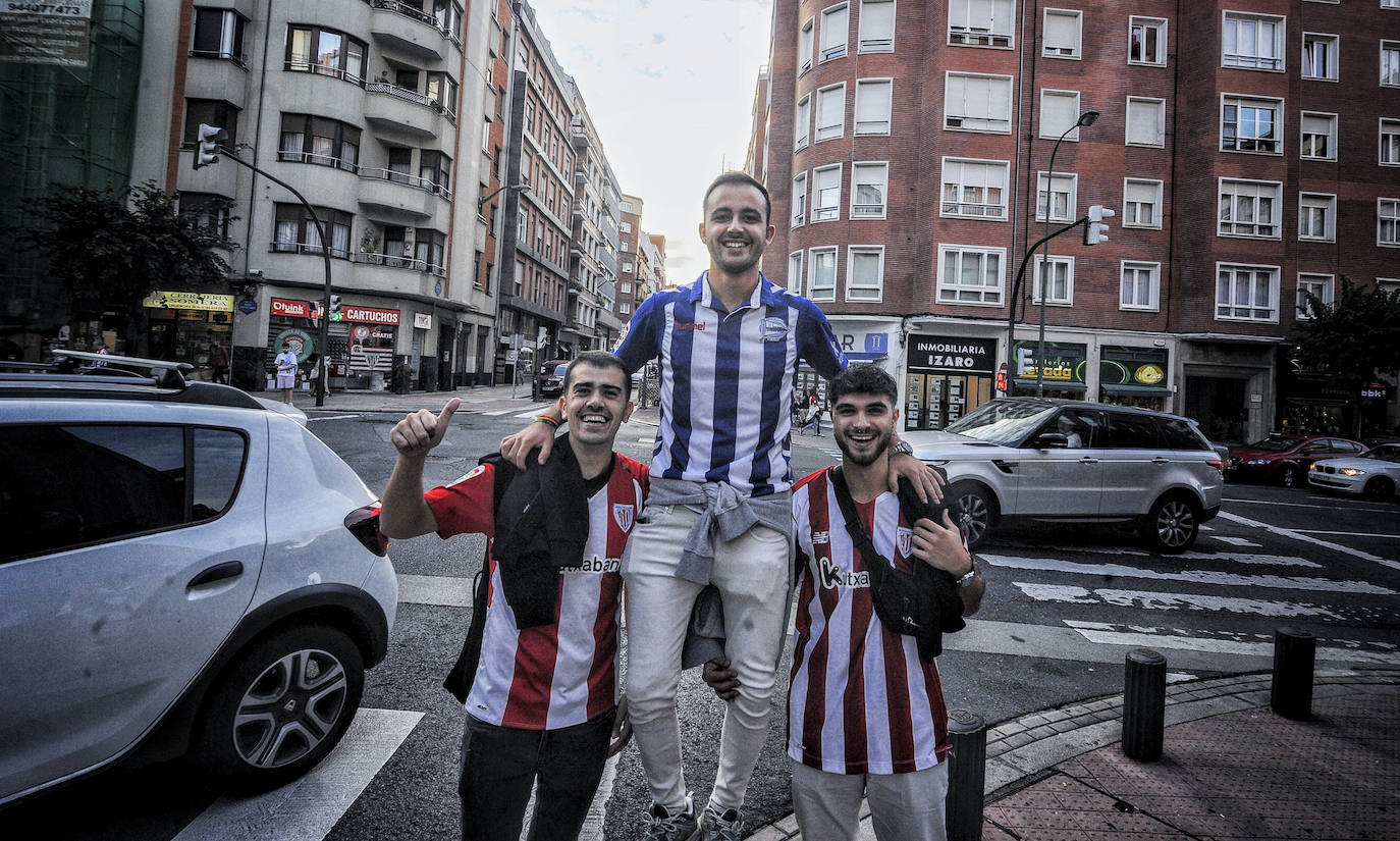 Fotos: Ambiente albiazul en San Mamés