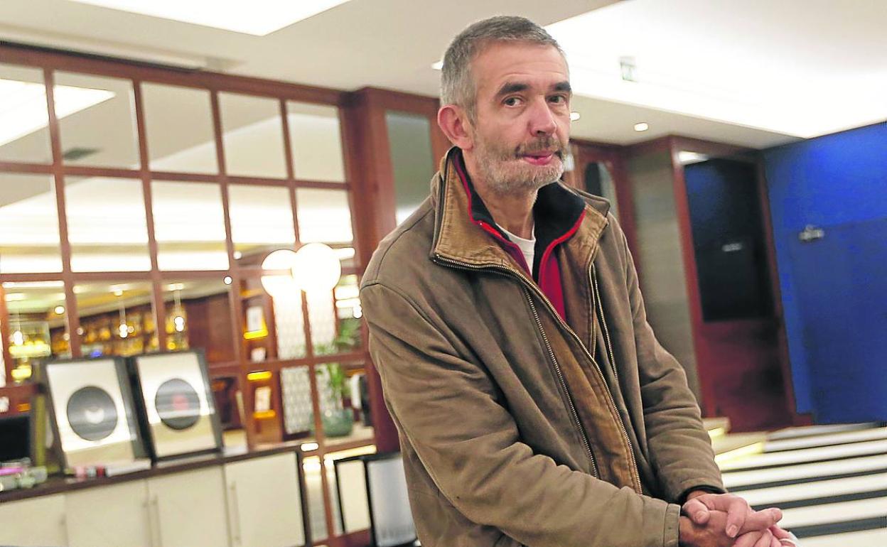 Philippe Lançon, ayer en Bilbao donde participó en el festival Ja! 