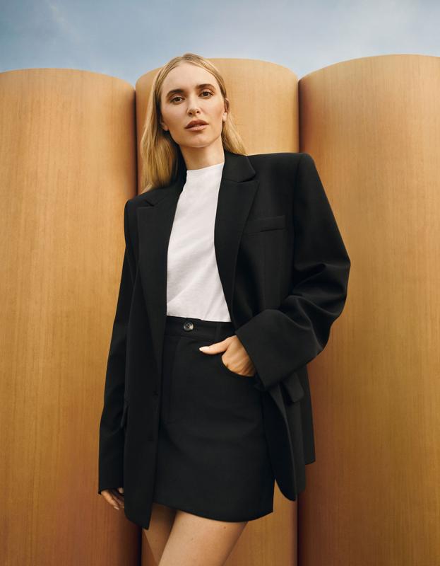 Pernille Teisbaek, con uno de sus estilismos para Mango.