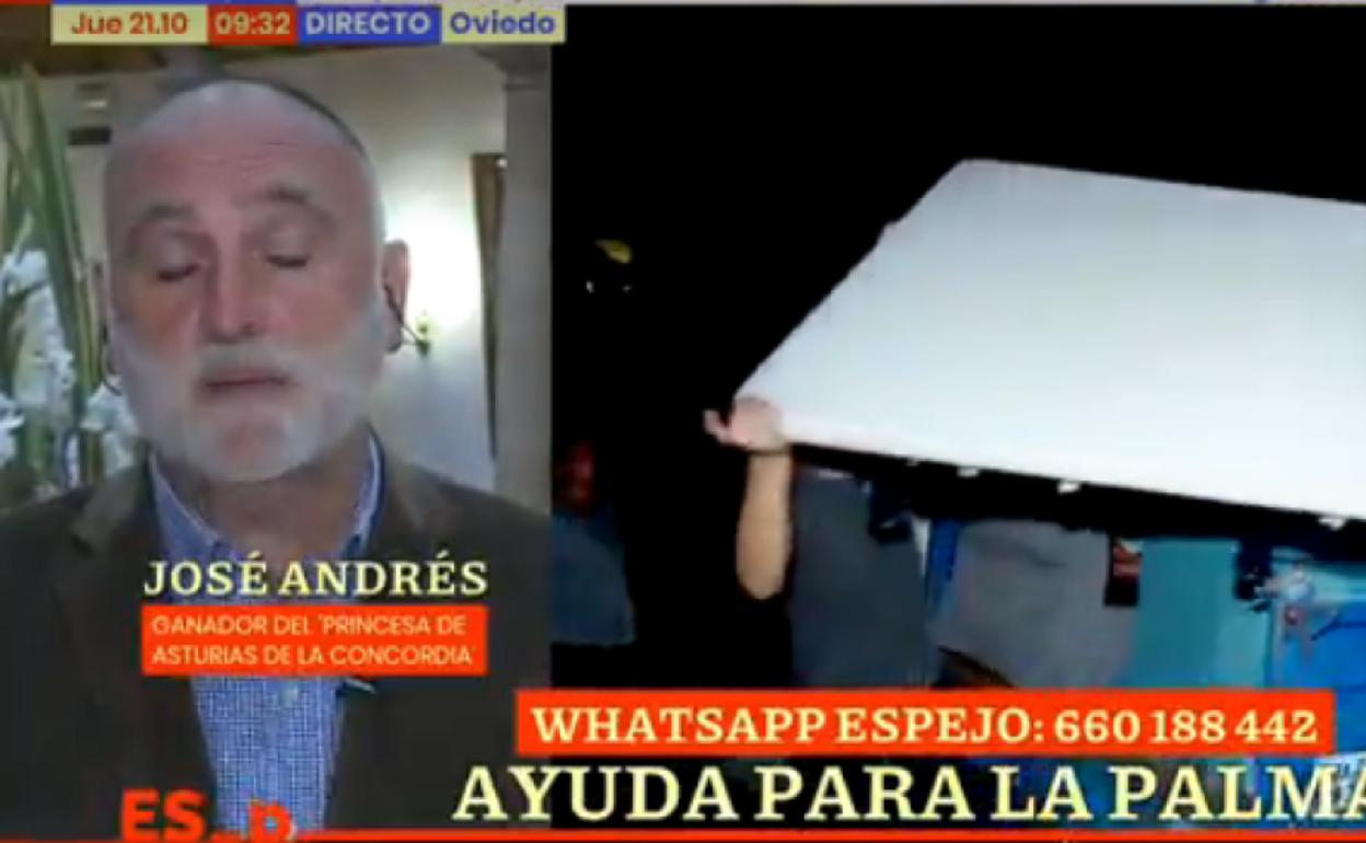 Volcán en La Palma: Las lágrimas del chef José Andrés y la diputada Melissa Rodríguez porque no llegan las ayudas a La Palma
