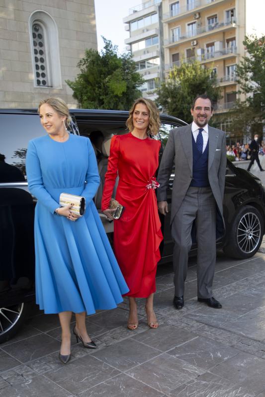 Theodora y Nicolás de Grecia con Tatiana Blatnik