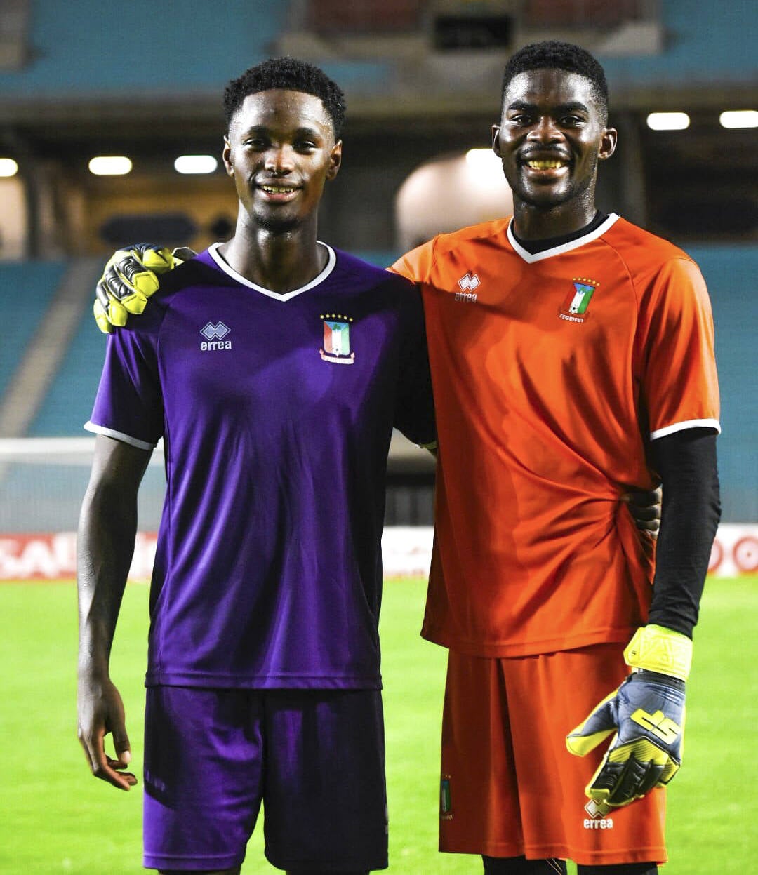 Owono y Balboa, en una convocatoria reciente de la selección. 