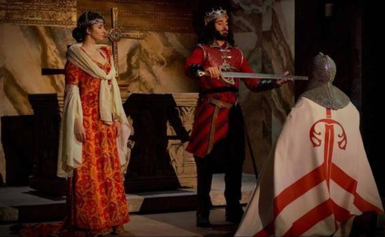 Un momento de la representación de 'El Último Cantar'.