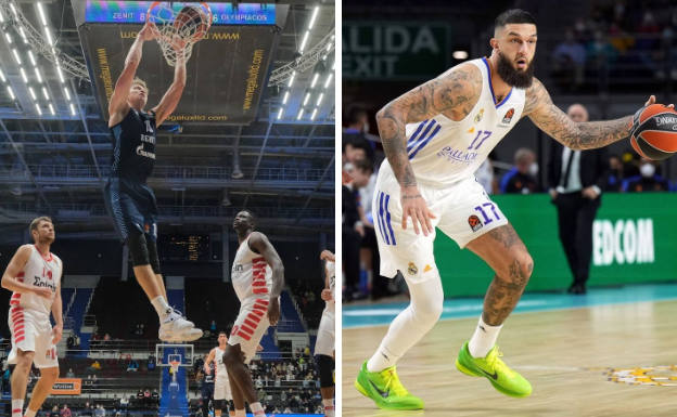 El Zenit ganó (84-78) al Olympiacos y el Madrid (95-82) al Zalgiris