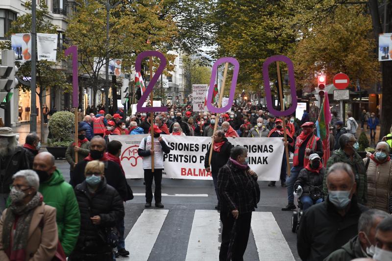 Fotos: Manifestación de pensionistas en Bilbao