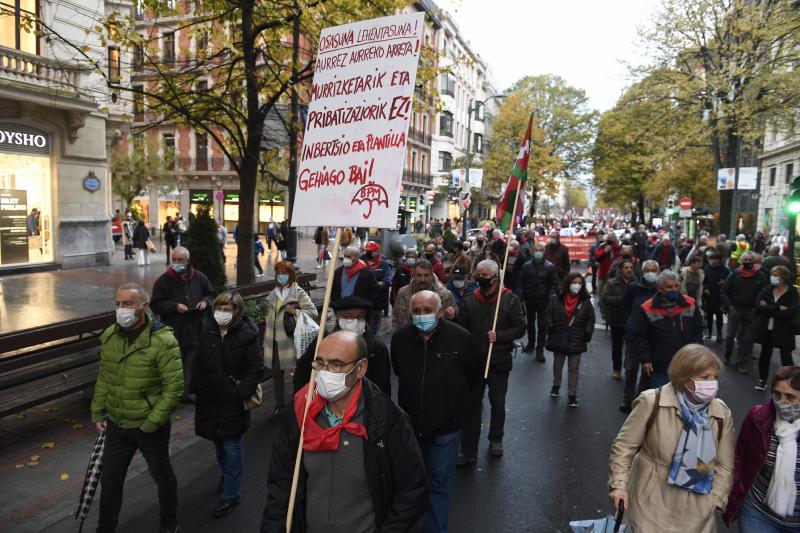 Fotos: Manifestación de pensionistas en Bilbao