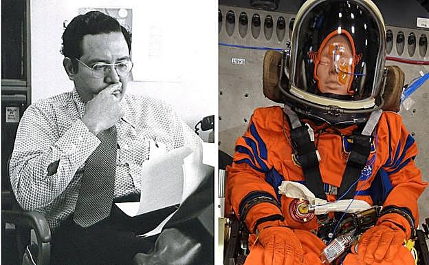 El ingeniero eléctrico Arturo Campos y Moonikin Campos