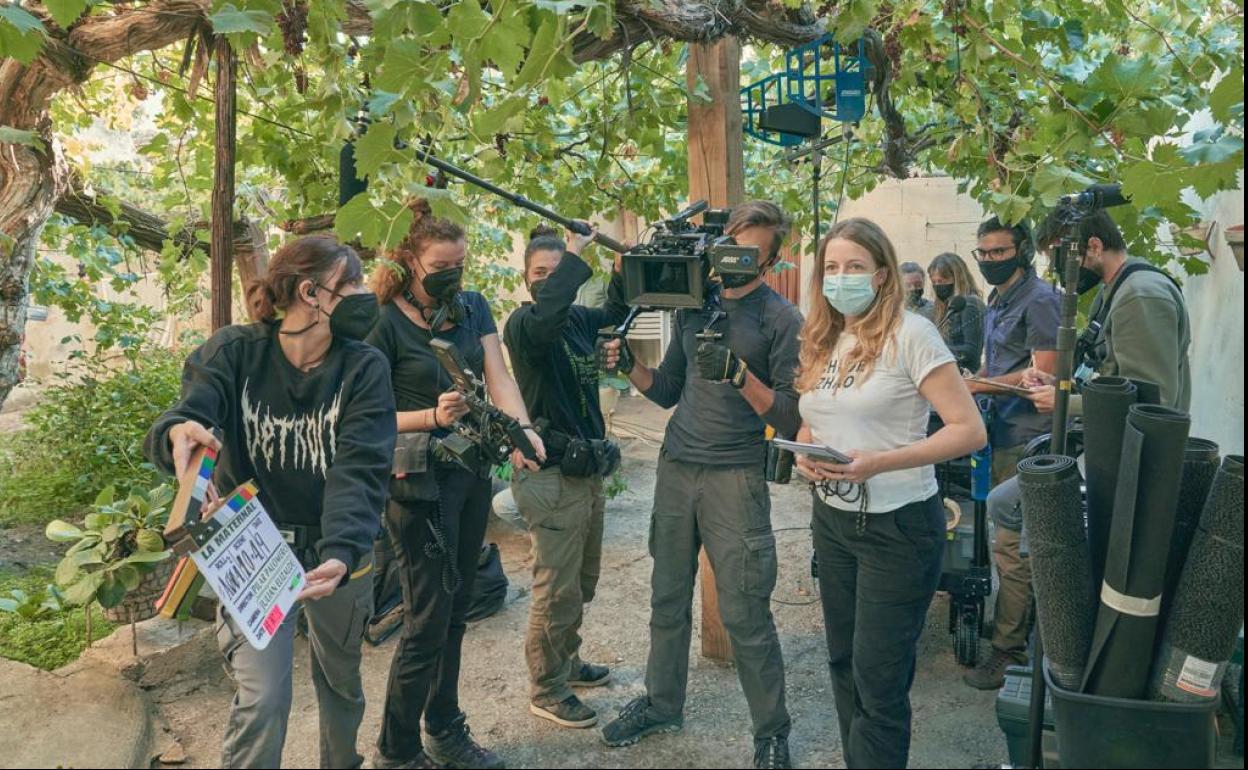 Una imagen del rodaje.