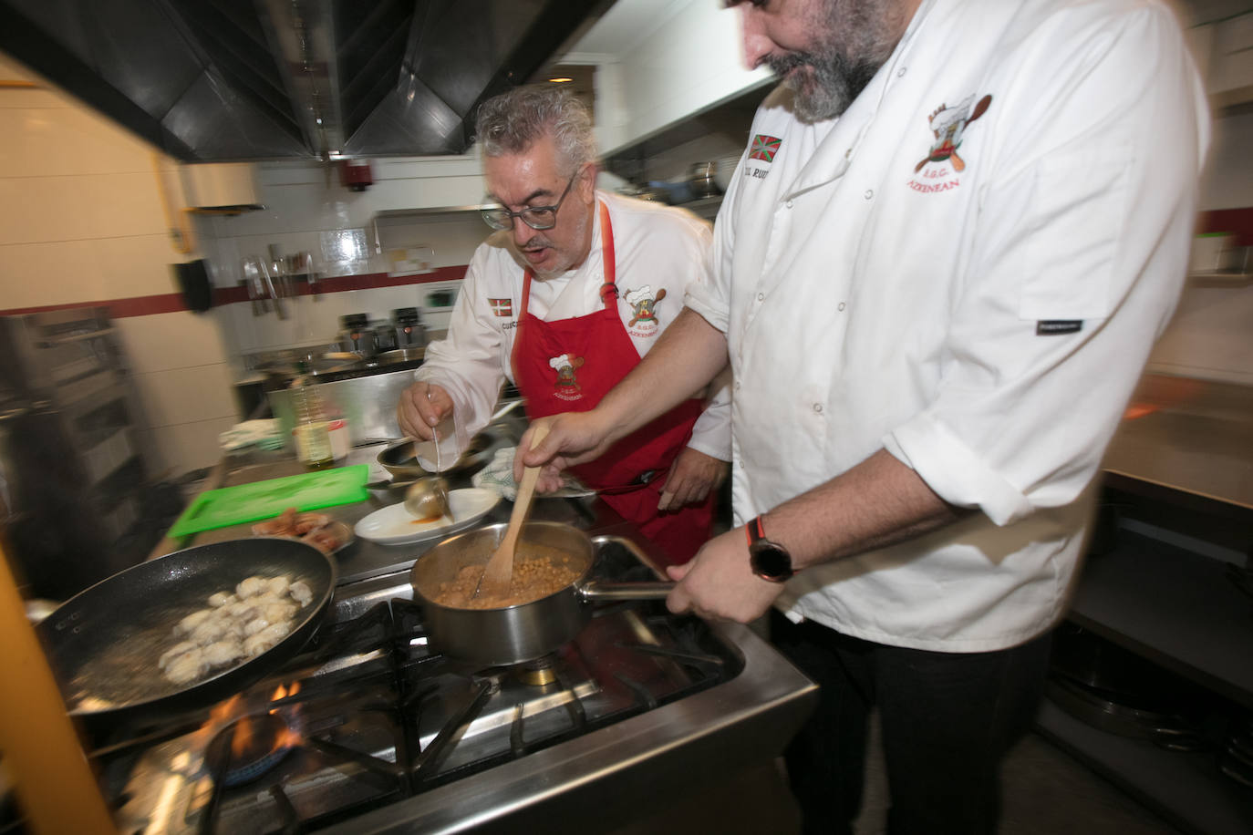 Fotos: El falso mito del remojo en Azkenean en Azkenean