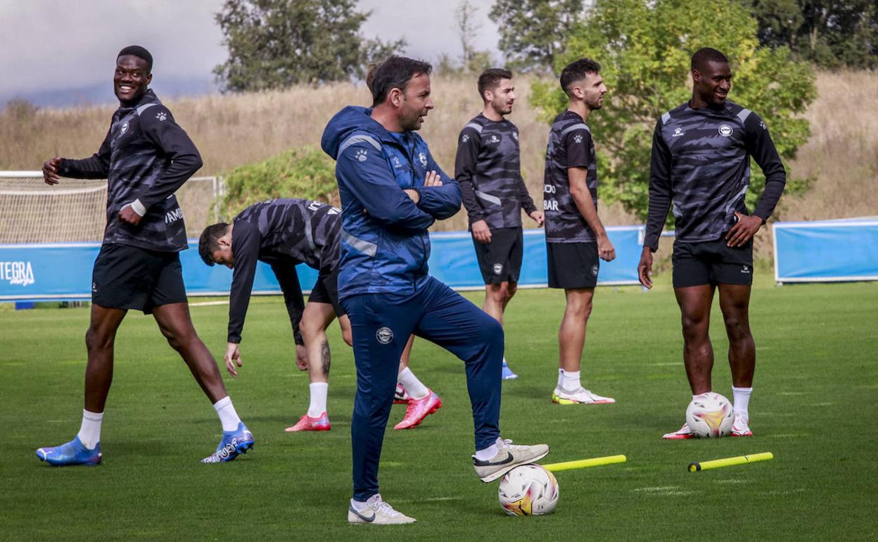 Javier Calleja, durante un entrenamiento.