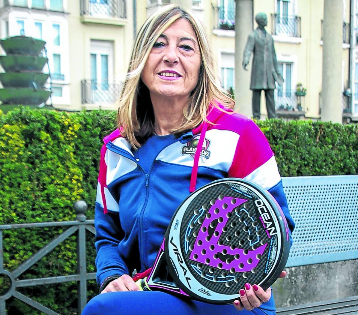 Arantza Preciado descubrió el pádel hace seis años. 