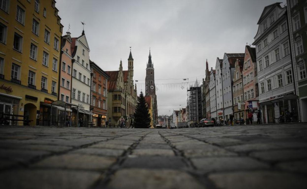 Imagen del centro de la ciudad alemana de Landshut. 