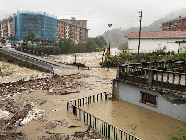 Inundaciones en Alonsotegi.