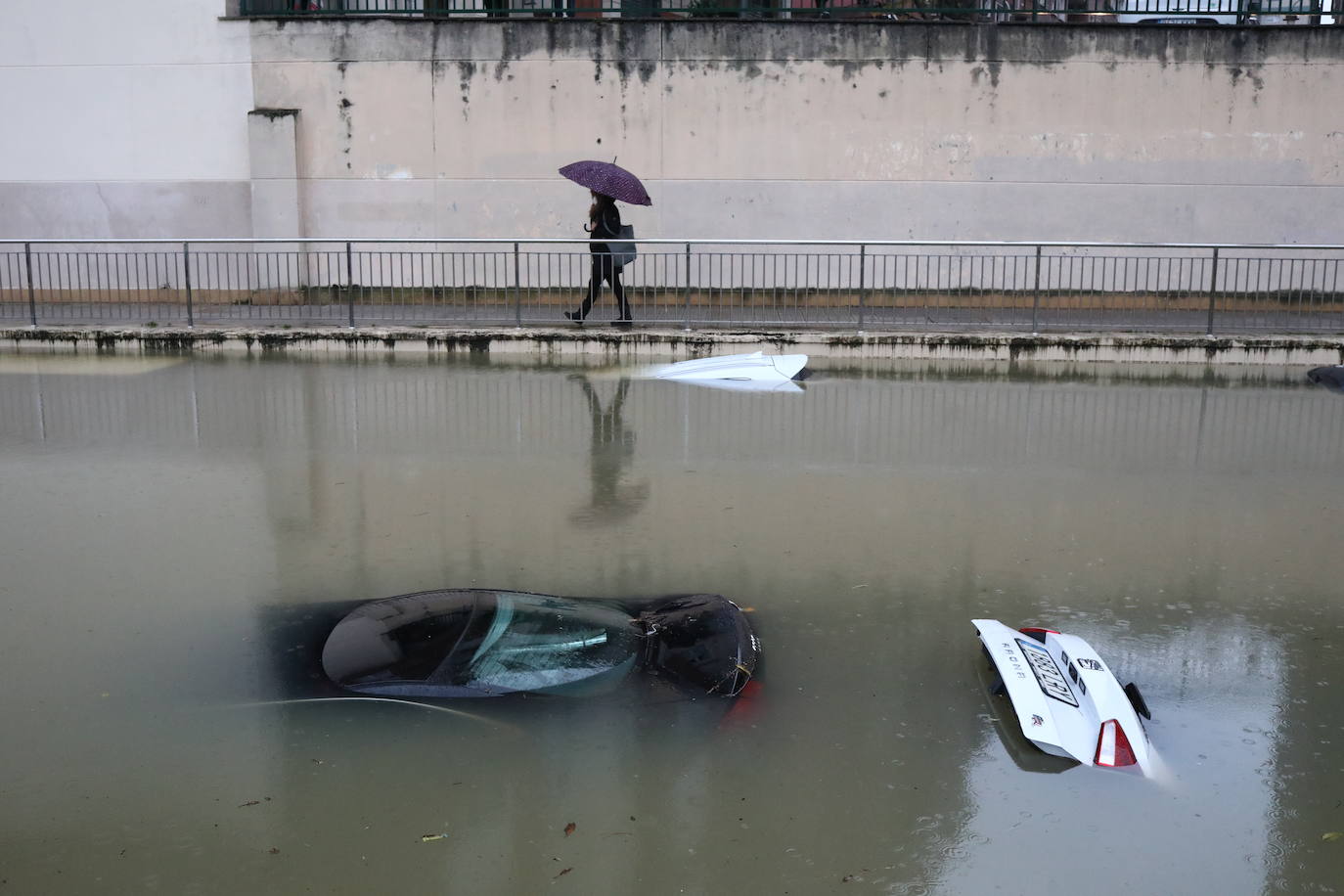 desbordamiento de agua