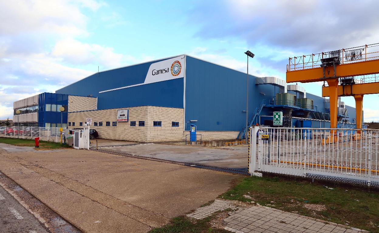 Instalaciones en las que Gamesa desarrollaba su actividad en el polígono de Bayas. 