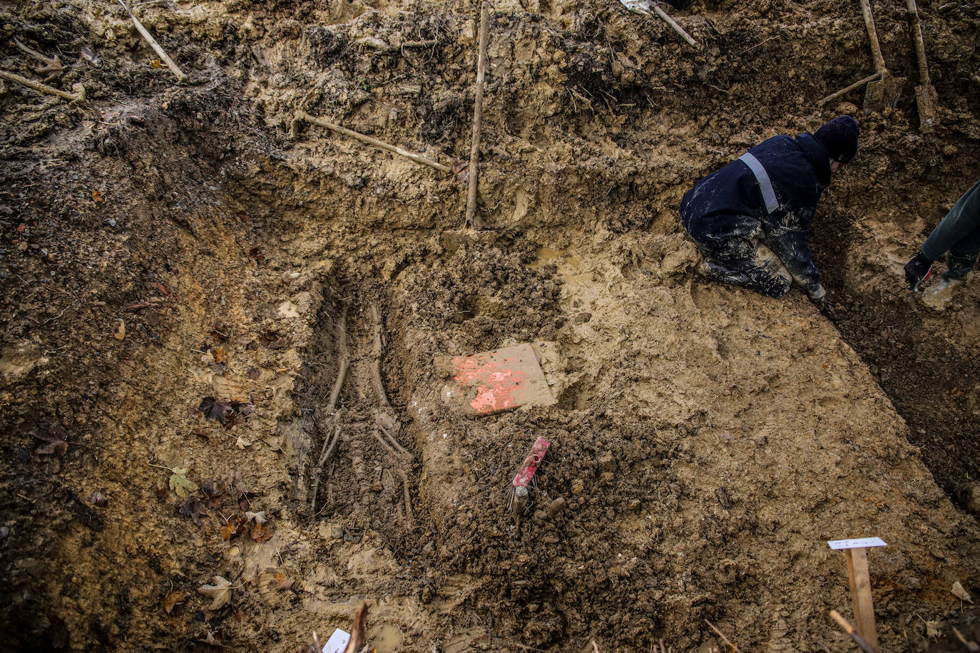 Fotos: Comienza la exhumación de 60 víctimas de la Guerra Civil en el cementerio de Begoña