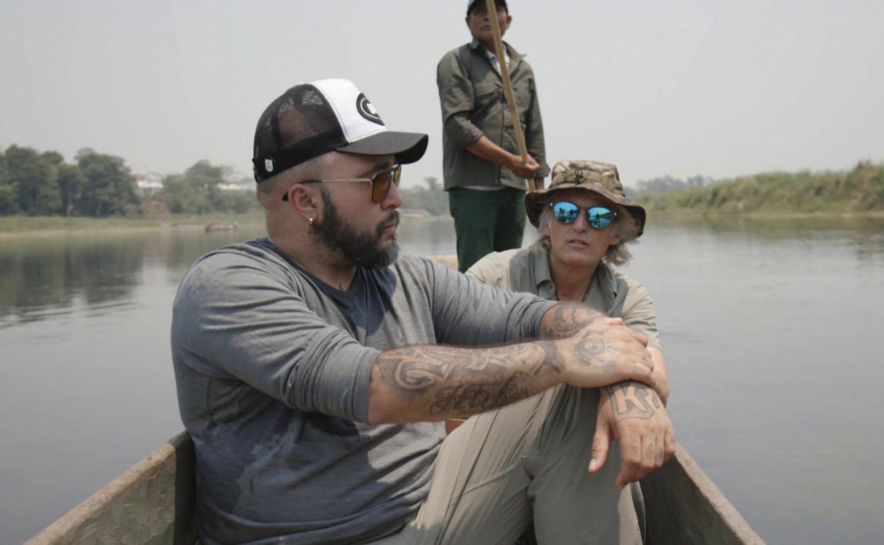 Kiko Rivera y Jesús Calleja en 'planeta Calleja'.