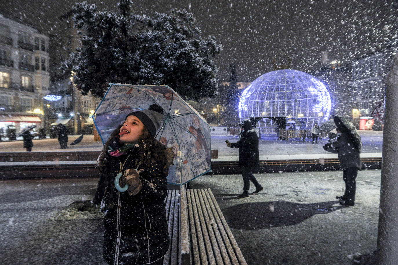 Fotos: La nieve cubre Álava de blanco