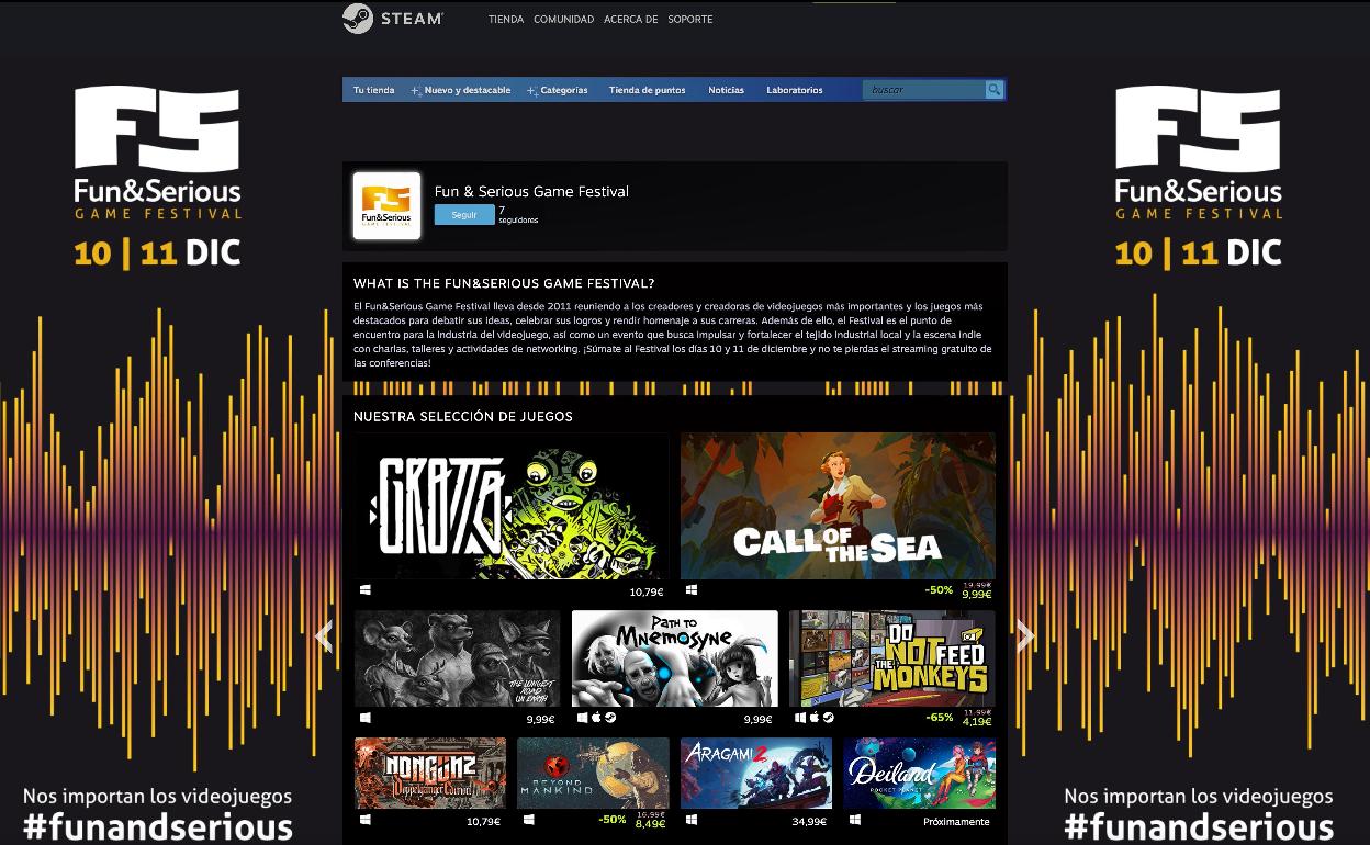 Página del festival en Steam