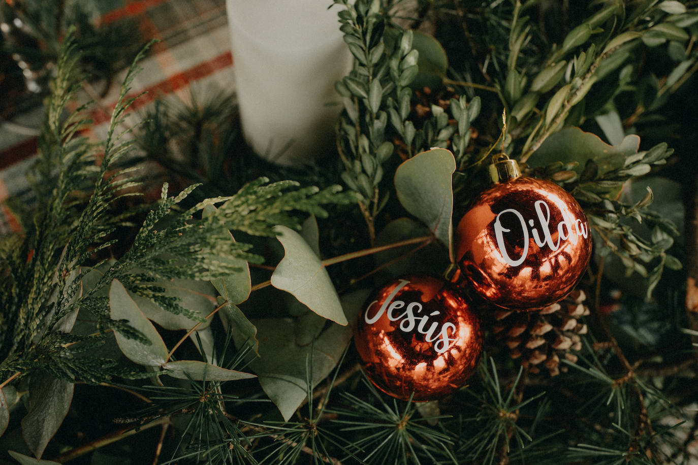 Fotos: La boda navideña de Oilda y Jesús en Getxo: tres vestidos, un trineo y Papá Noel como invitado