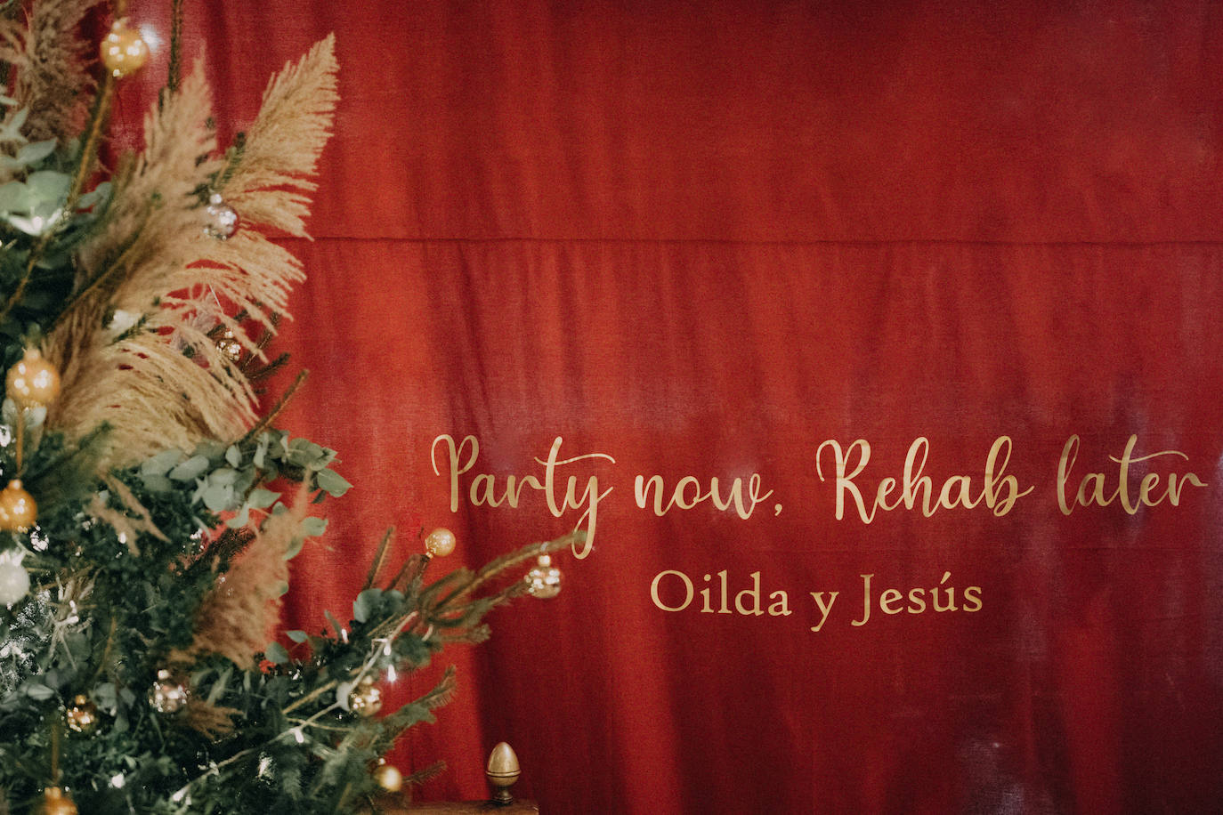 Fotos: La boda navideña de Oilda y Jesús en Getxo: tres vestidos, un trineo y Papá Noel como invitado