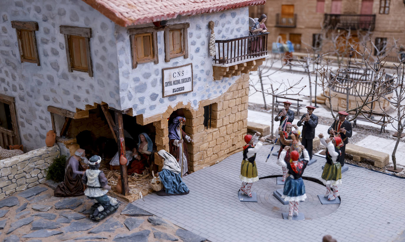 Fotos: Elciego de antaño convertido en belén