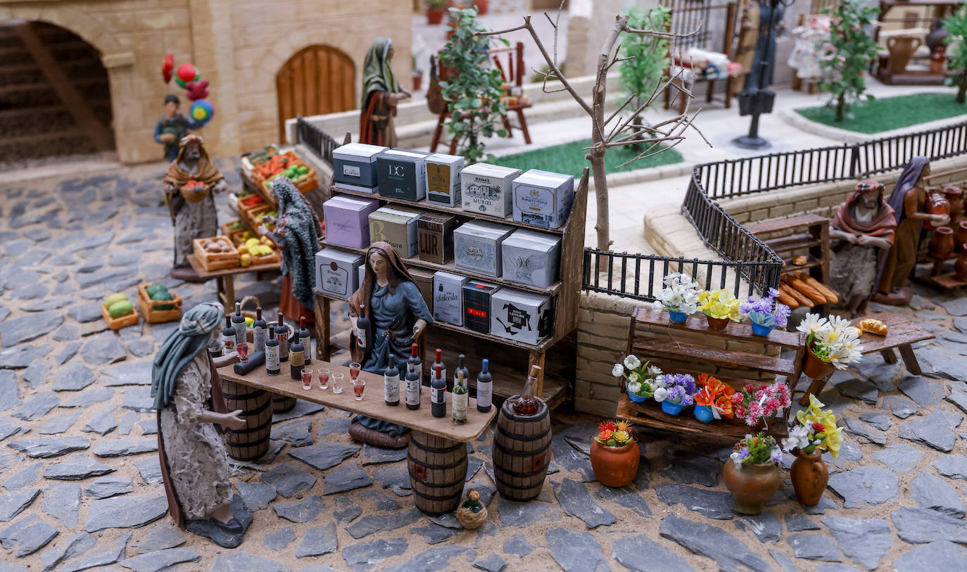 Fotos: Elciego de antaño convertido en belén