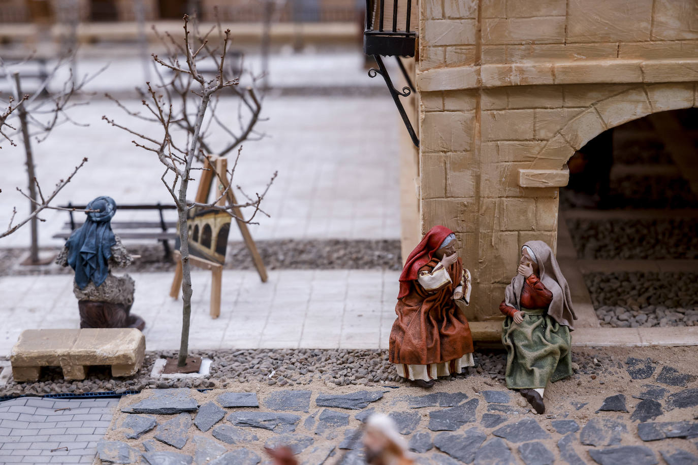 Fotos: Elciego de antaño convertido en belén