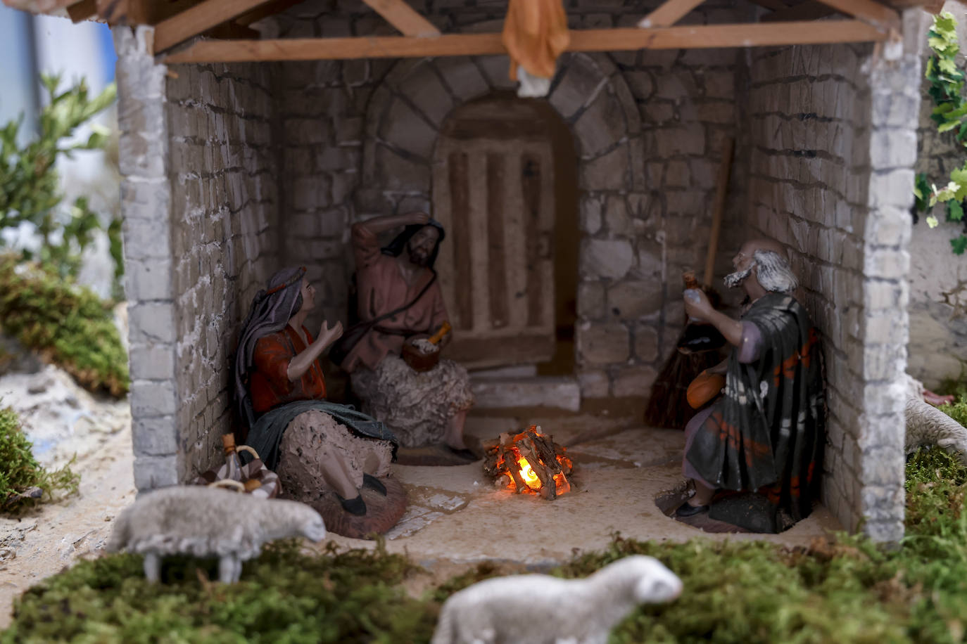 Fotos: Elciego de antaño convertido en belén