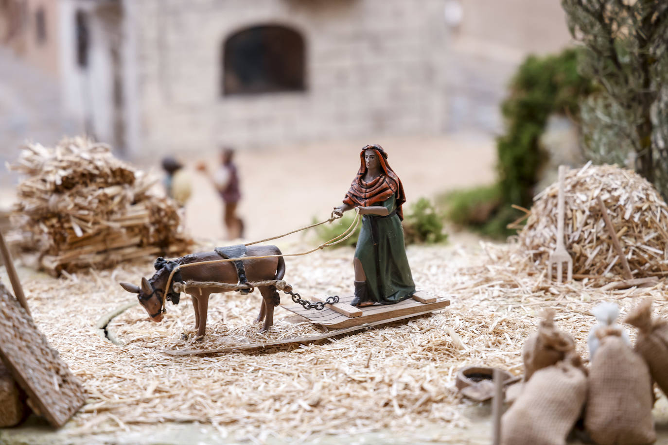 Fotos: Elciego de antaño convertido en belén