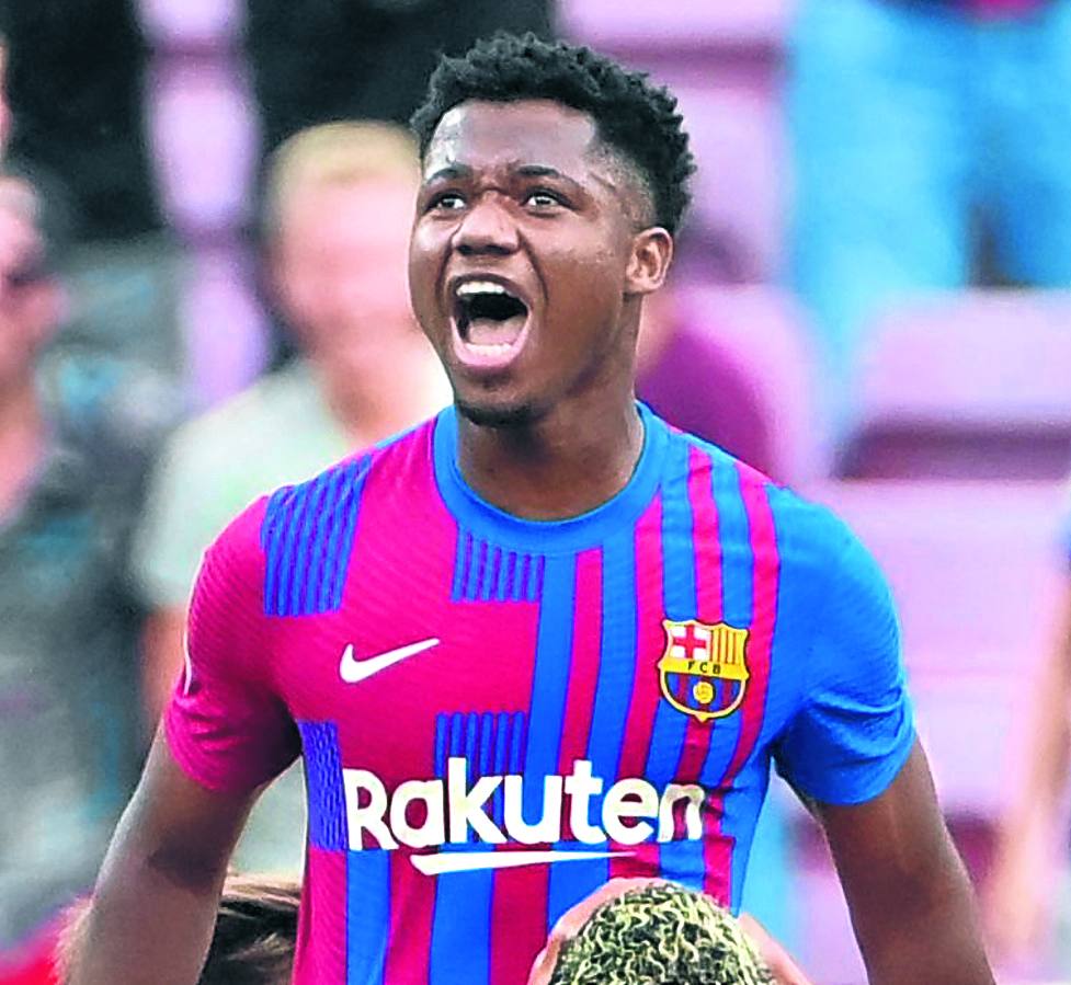 Ansu Fati aún no tiene alta médica pero Xavi confía en que podrá jugar. 