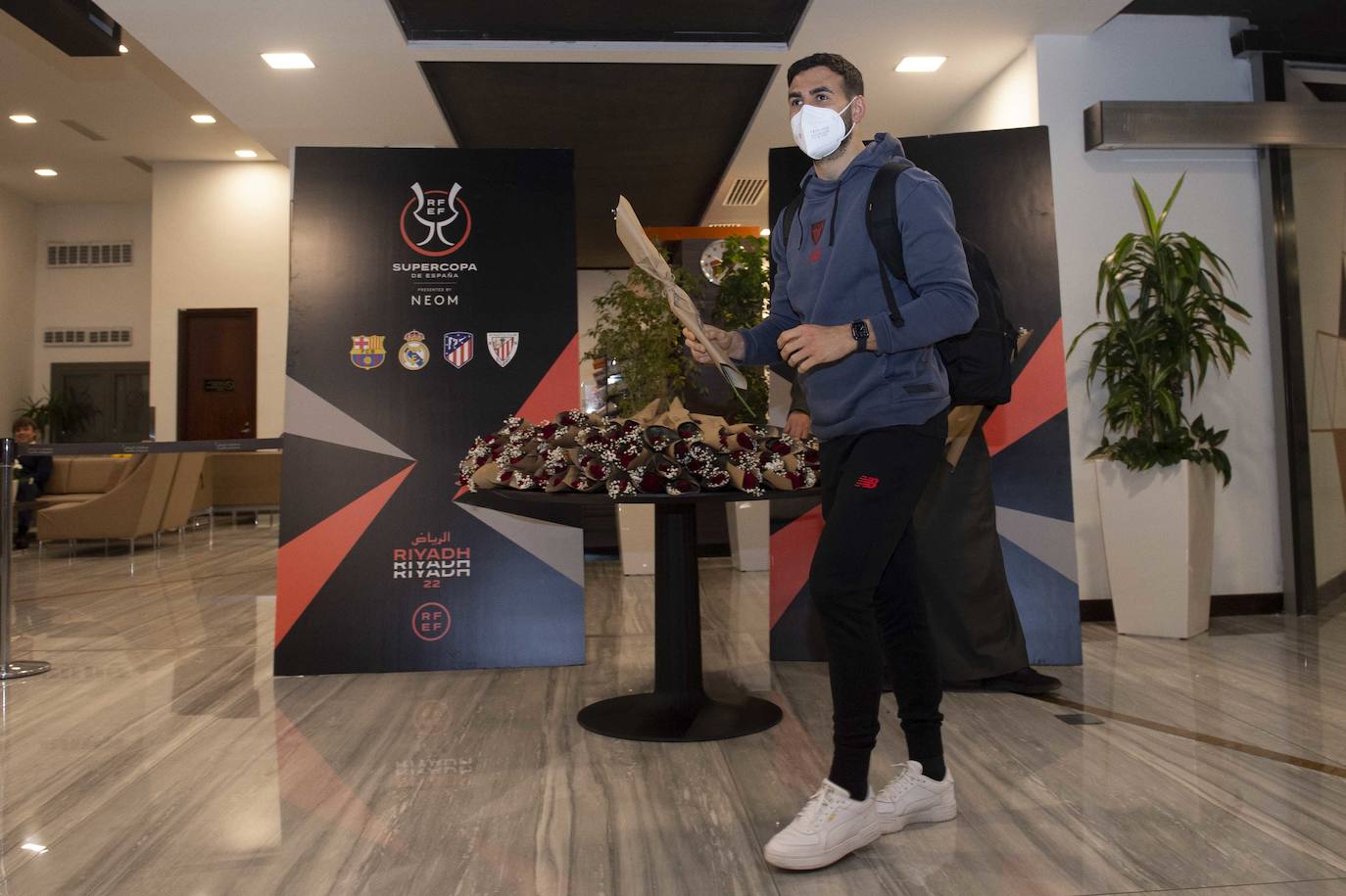 Fotos: Llega del Athletic a Arabia para disputar la Supercopa