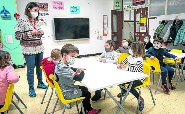 Los colegios vascos retoman las clases con más de 1.300 docentes de baja