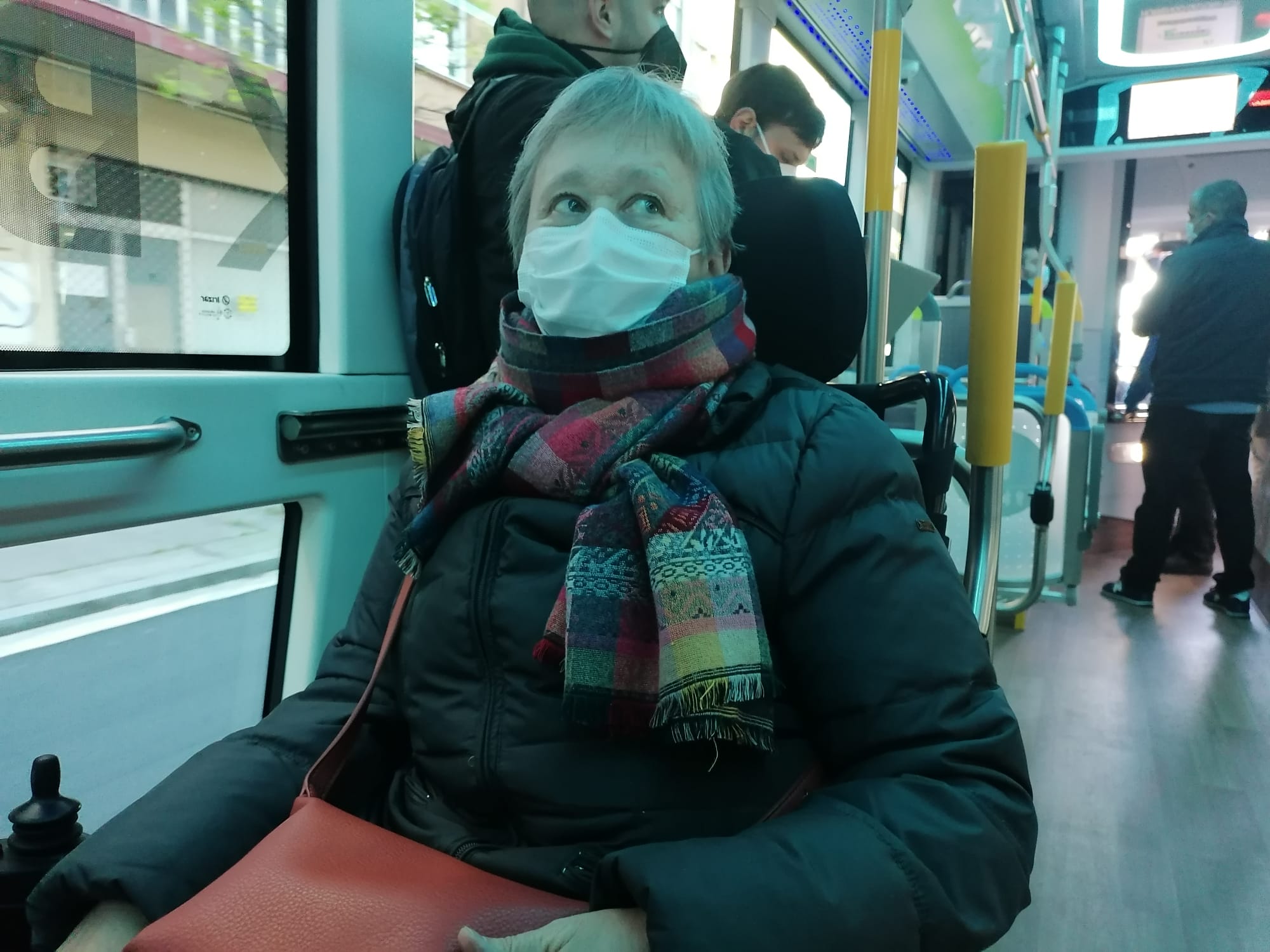 Ana Napal necesitaba una rampa para acceder con su silla de ruedas. 