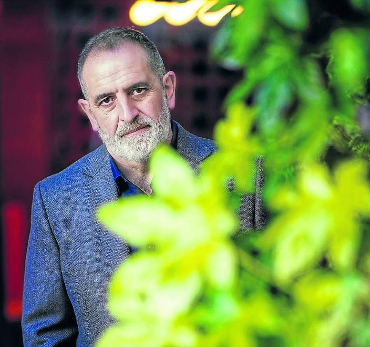 Beltrán de Otálora, fotografiado ayer en Bilbao tras la presentación de su novela. 