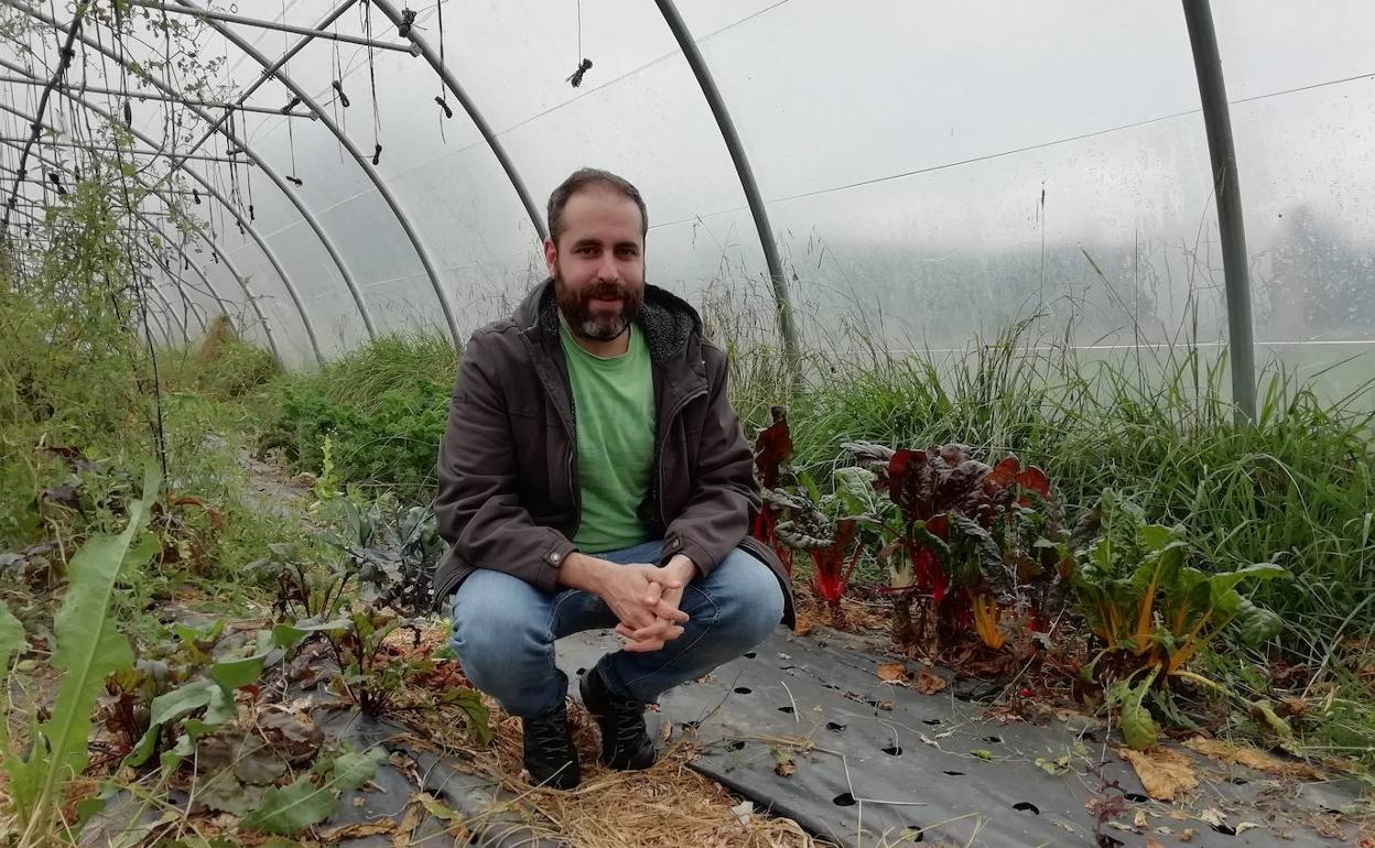 La huerta solidaria de Kepa Añibarro en Gatika