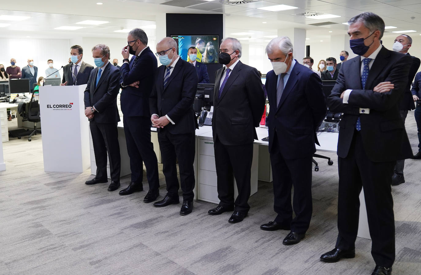 Enrique de Ybarra, Ignacio Ybarra, Iñigo Barrenechea, Jose Miguel Santamaría, Los consejeros de EL CORREO José María Bergareche, Jorge Bergareche e Iñaki Arechabaleta.