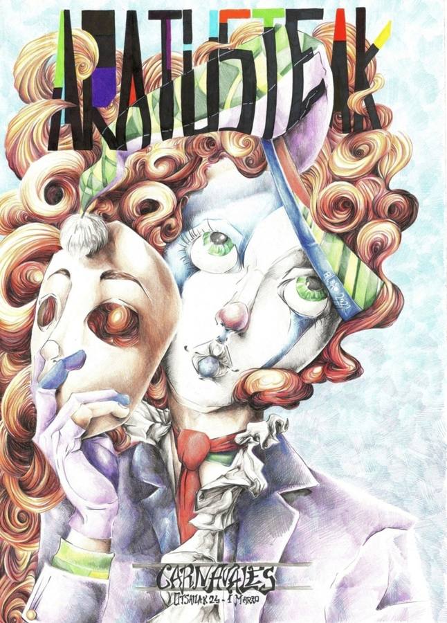 Fotos: Los seis carteles finalistas del Carnaval de Bilbao 2022