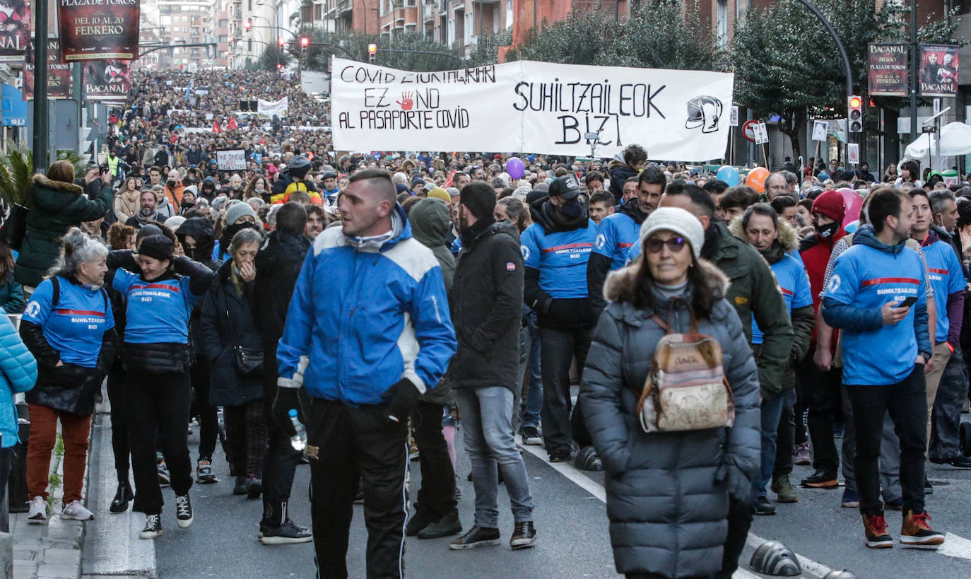 Fotos: Manifestación contra el pasaporte covid