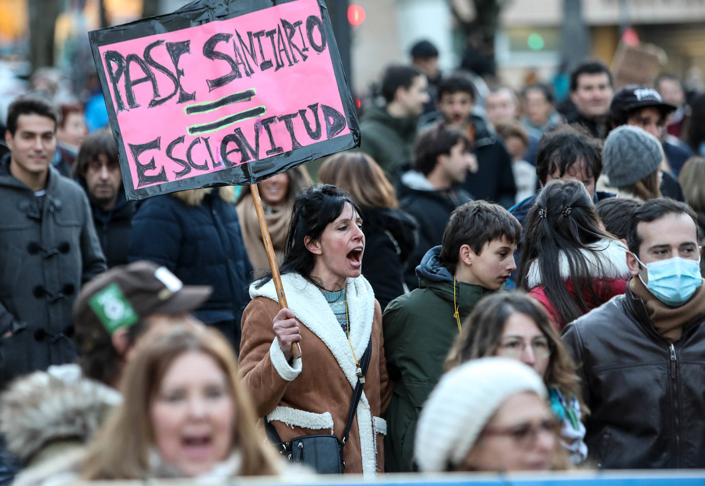 Fotos: Manifestación contra el pasaporte covid