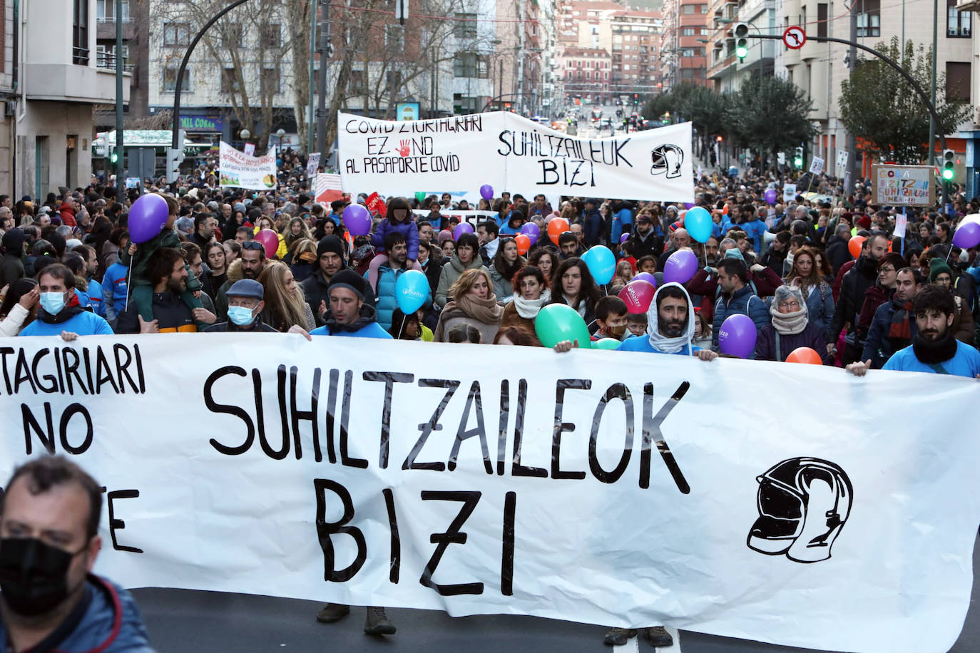 Fotos: Manifestación contra el pasaporte covid