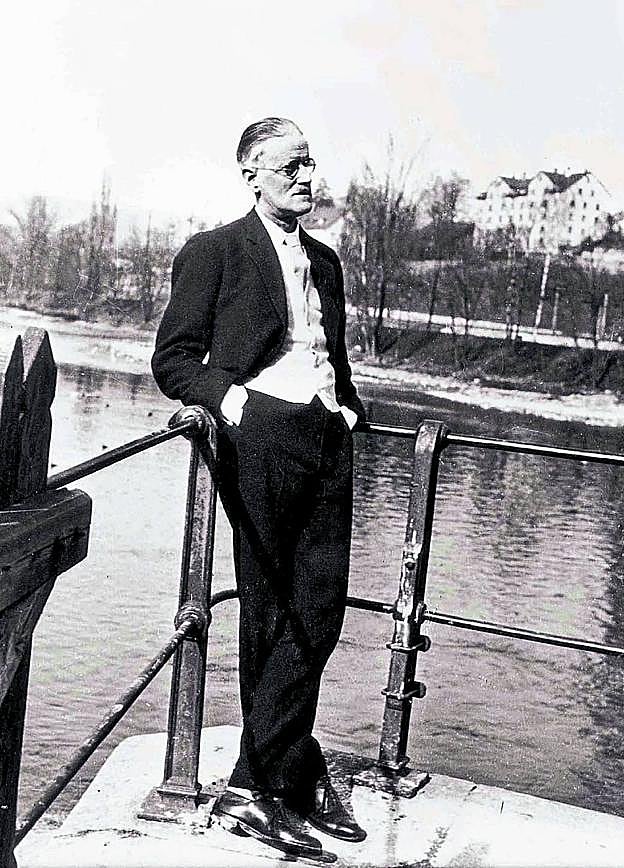 James Joyce, en Zúrich, donde vivió en varias etapas y donde murió en 1941.