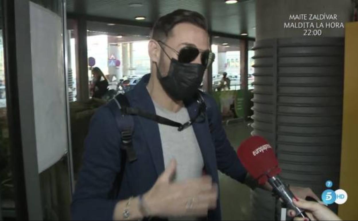 Antonio David Flores en su encontronazo en Atocha