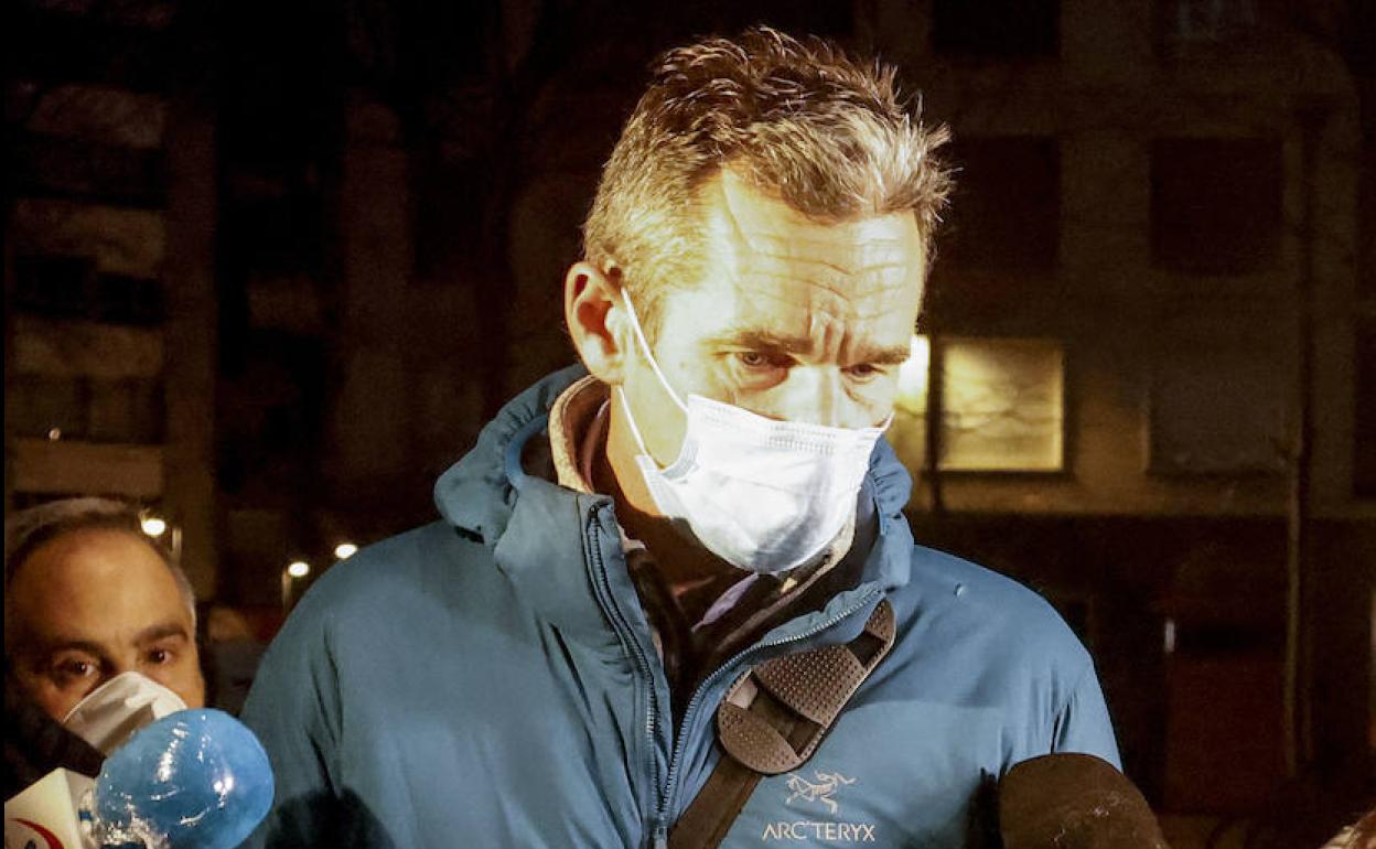 Iñaki Urdangarin, a su llegada al bufete.