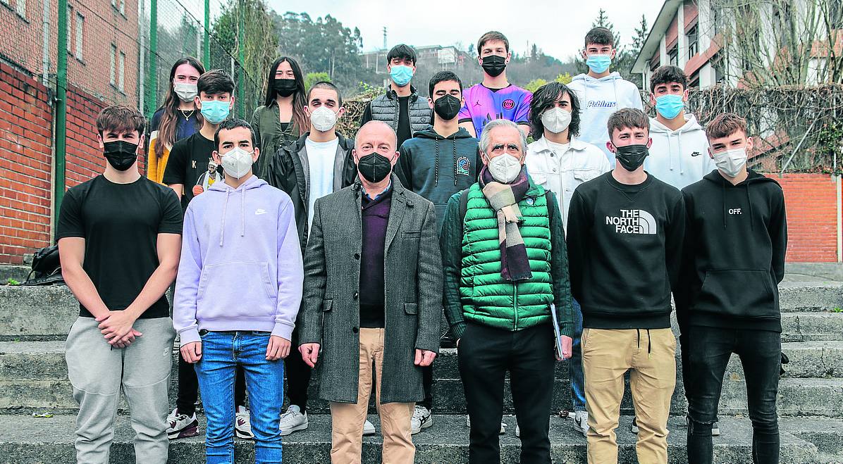 Daniel Gómez y Joseba Luzarraga en Begoñazpi. 