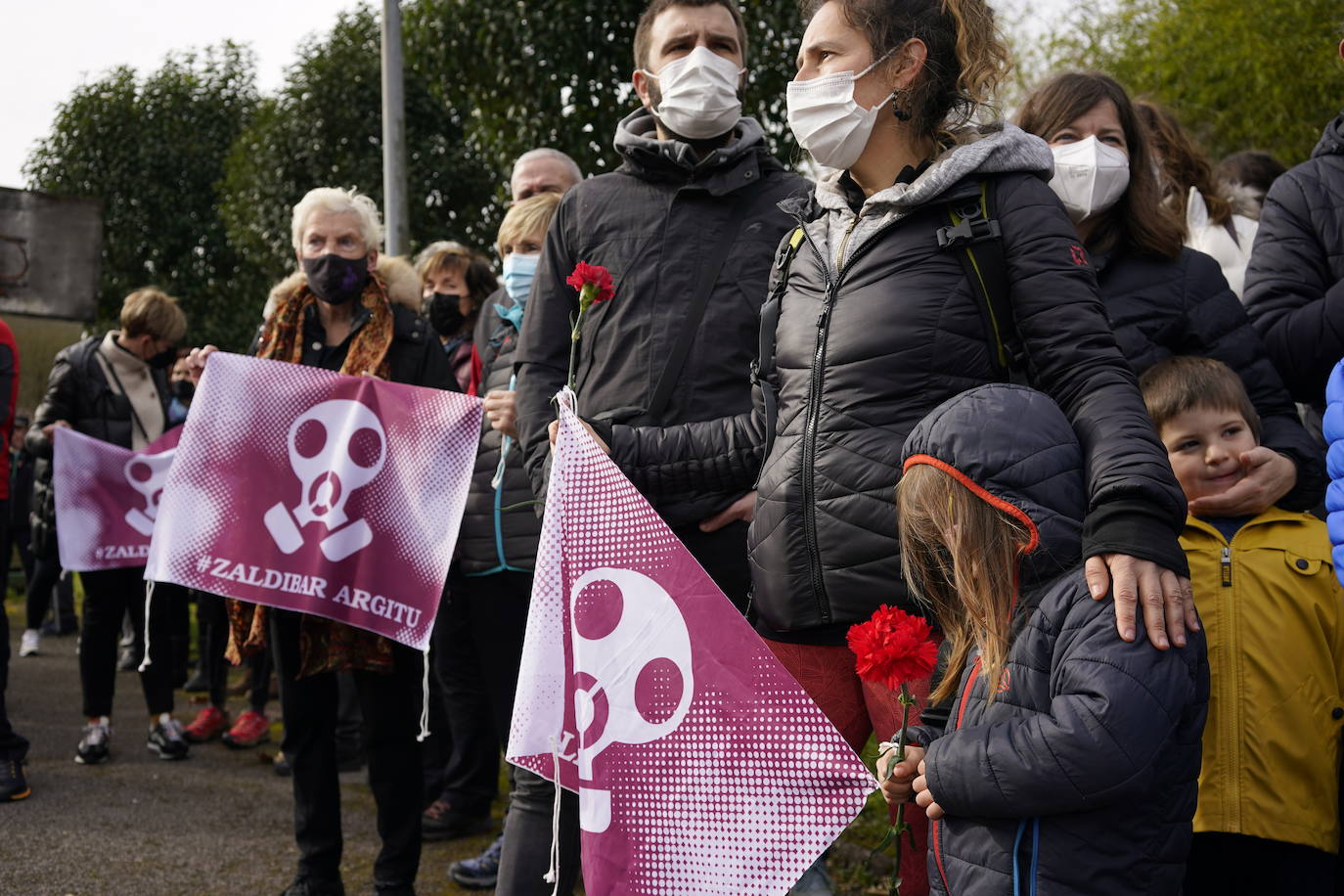 Fotos: Segundo aniversario del derrumbe de Zaldibar