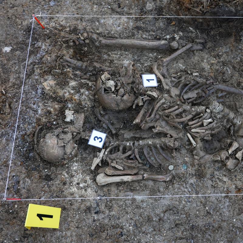 Fotos: Hallan en el cementerio de Begoña fosas comunes con restos de soldados liberales de la Guerra Carlista