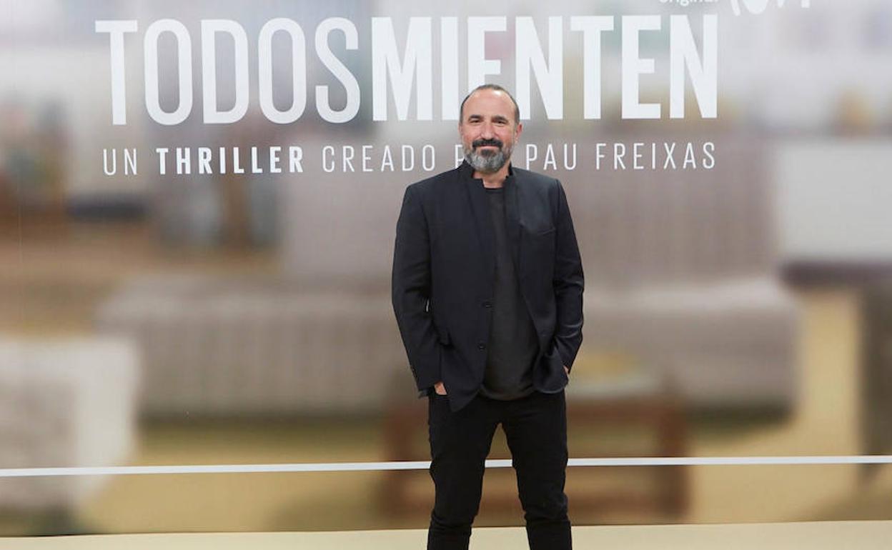 Pau Freixas, durante la presentación de 'Todos mienten'.