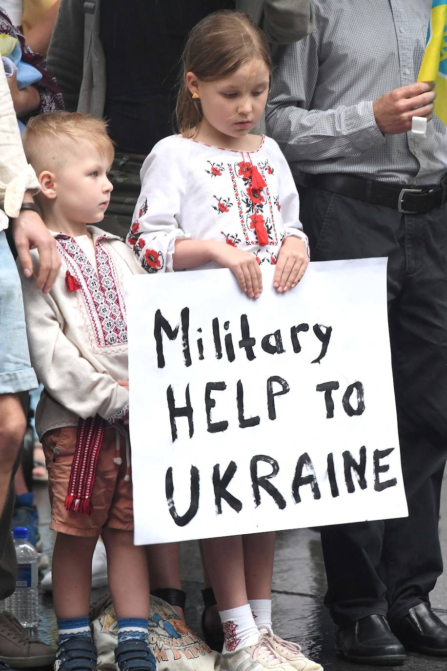 Fotos: Las imágenes más impactantes del inicio de la guerra Rusia-Ucrania