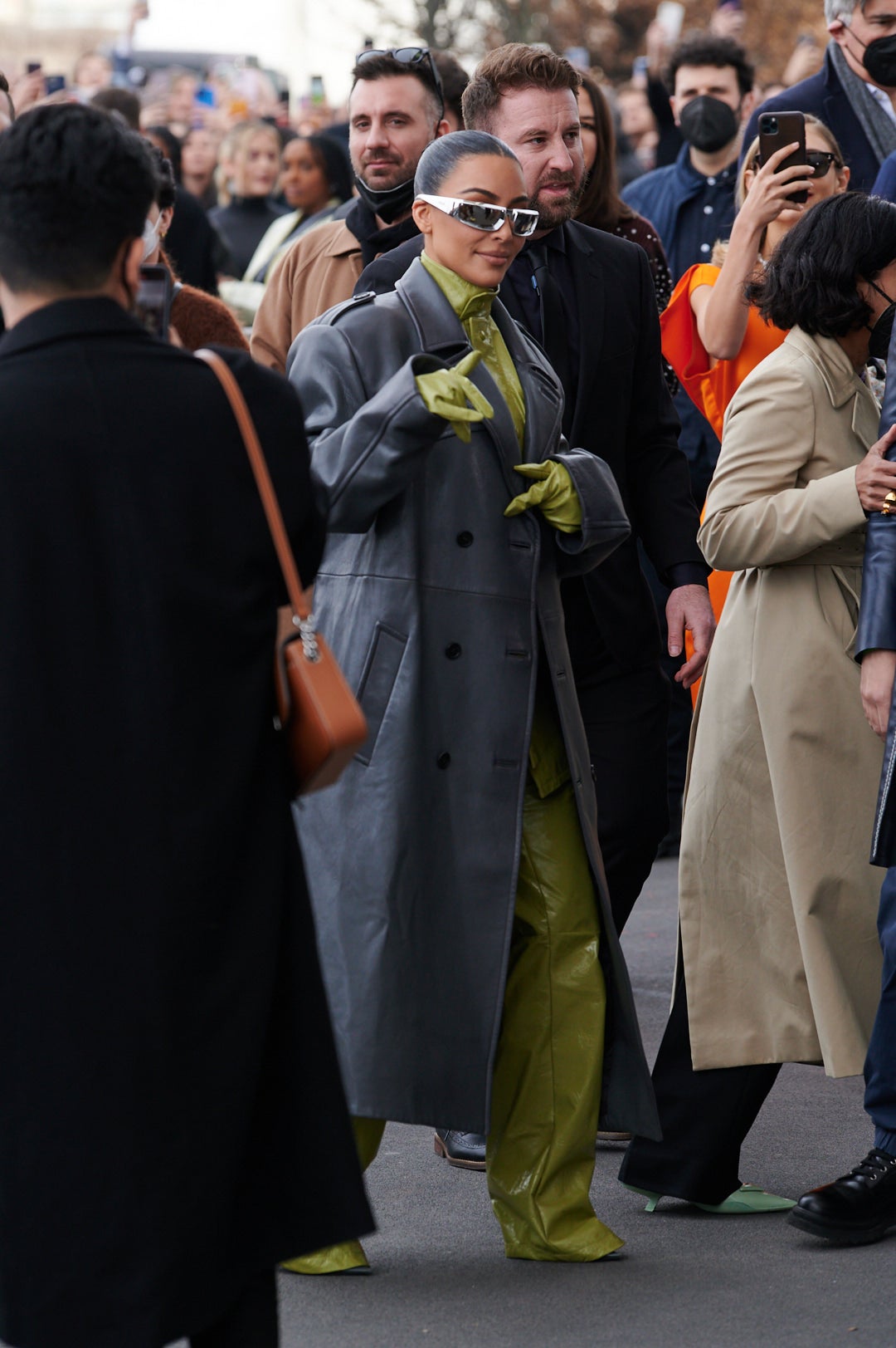 Kim Kardashian, la estrella del desfile de 'Prada' en Milán.